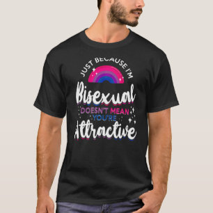 Camiseta Bandeira do Orgulho Bi Bissexual Só porque sou Bis
