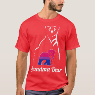 Camiseta Bandeira do Orgulho Bi do Urso da Avó Bissexual LG