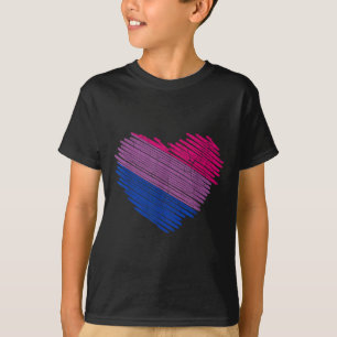 Camiseta Bandeira do Orgulho Bial LGBT Coração Arco-íris do