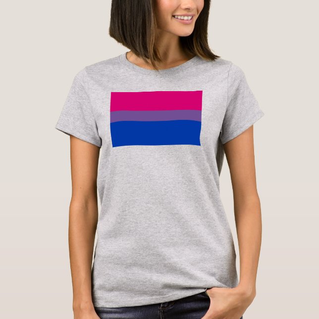 Camiseta Bandeira do Orgulho Bissexual (Frente)