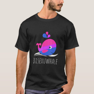 Camiseta Bandeira do Orgulho Bissexual Bissexuwhale Bissexu
