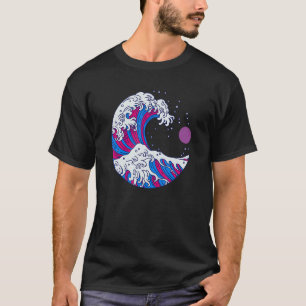 Camiseta Bandeira do Orgulho Bissexual Bonito LGBTQ Onda Ja