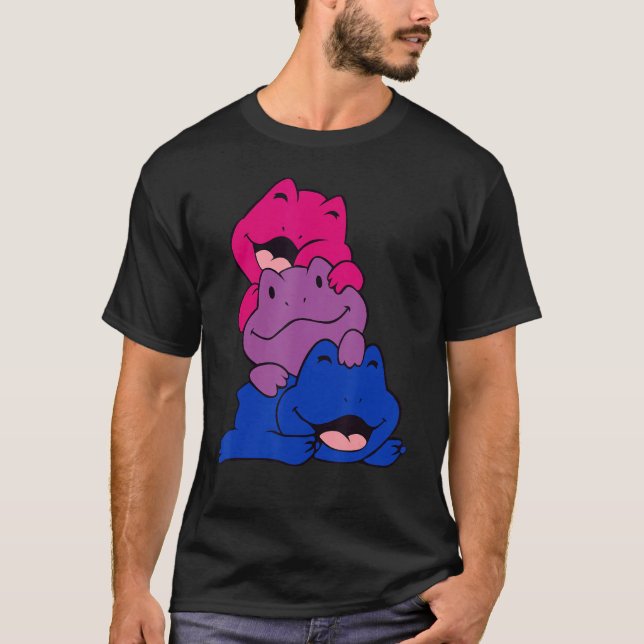Camiseta Bandeira do Orgulho Bissexual Sapo LGBT (Frente)