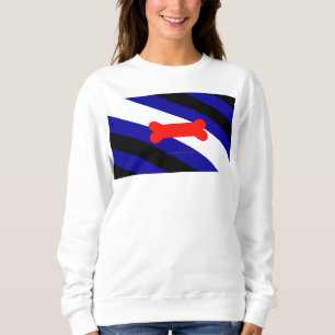 Camiseta Bandeira do orgulho canino da SlipperyJoe expressa