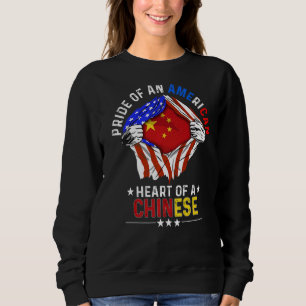 Camiseta Bandeira do Orgulho Chinês Americano na China