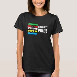 Camiseta Bandeira do Orgulho da Deficiência Julho Adepto Or