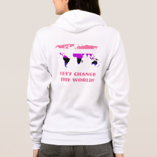 Camiseta Bandeira do orgulho da fluidez de gênero mapa mund