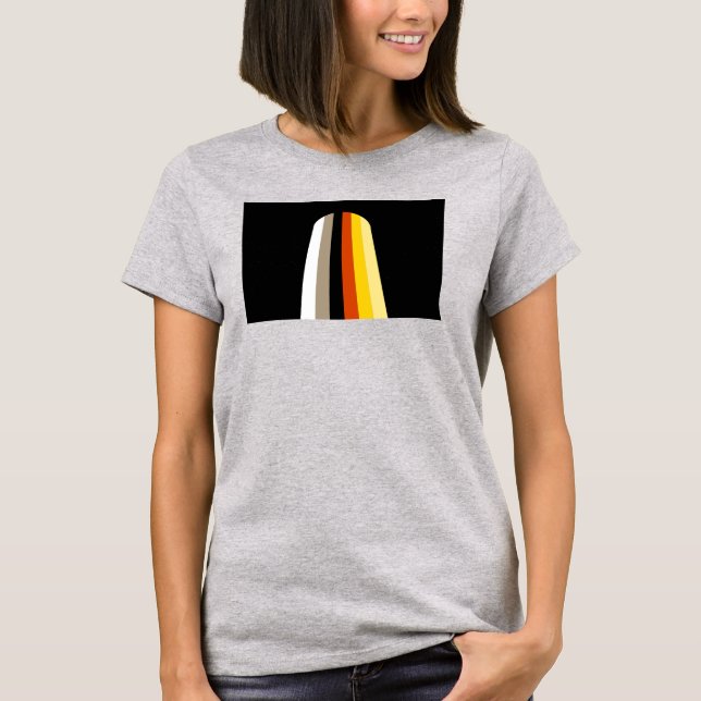 Camiseta Bandeira do Orgulho de Cabelo Longo (Frente)
