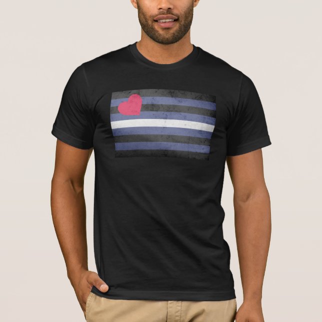 Camiseta Bandeira do Orgulho de Couro (Frente)