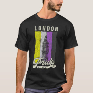 Camiseta Bandeira do Orgulho de Londres 2023 Big Ben Nonbin
