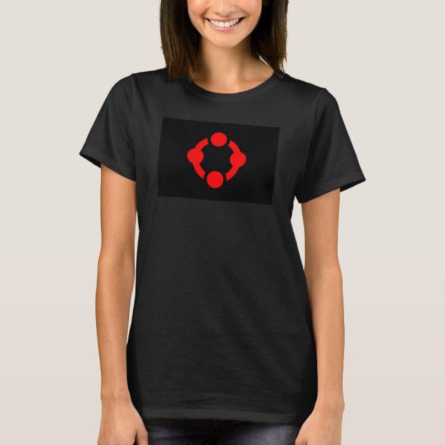 Camiseta Bandeira do Orgulho de Nicho (Preta) (Frente)