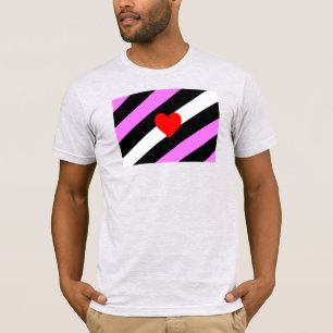 Camiseta Bandeira do Orgulho de Rapariga de Couro