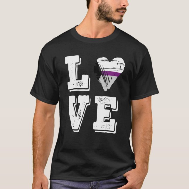 Camiseta Bandeira do Orgulho Demissexual Amor Demissexual (Frente)