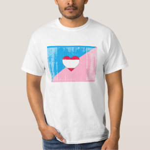 CAMISETA BANDEIRA DO ORGULHO DO JOGO DE IDADE