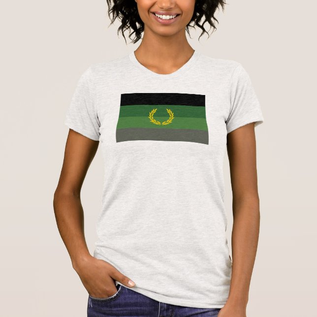 Camiseta Bandeira do Orgulho do Uniforme Militar (Frente)