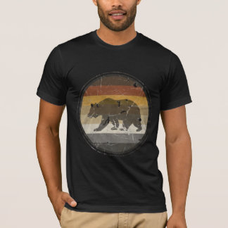 Camiseta Bandeira do Orgulho do Urso Gay Angustiado e Urso