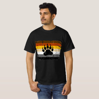 Camiseta Bandeira do Orgulho do Urso Gay Legal Pata de Urso