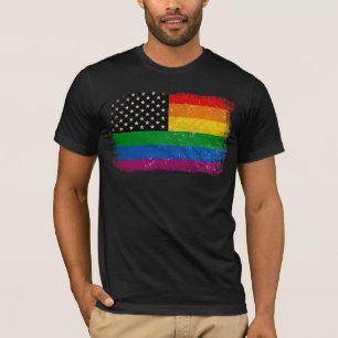 Camiseta Bandeira do Orgulho Gaymerican