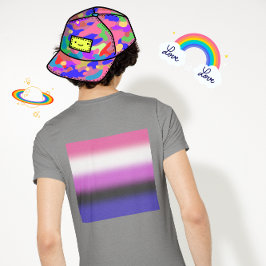 Camiseta Bandeira do Orgulho Genderfluid Gradiente - Bandei