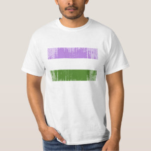 Camiseta Bandeira do Orgulho Genderqueer