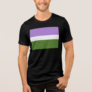Camiseta Bandeira do orgulho genderqueer SlipperyJoe's lava