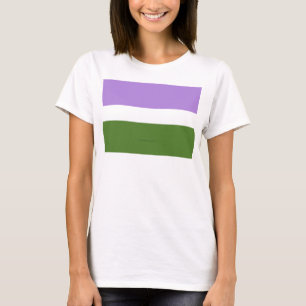 Camiseta Bandeira do orgulho genderqueer SlipperyJoe's lava