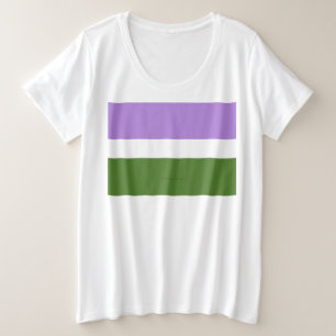 Camiseta Bandeira do orgulho genderqueer SlipperyJoe's lava