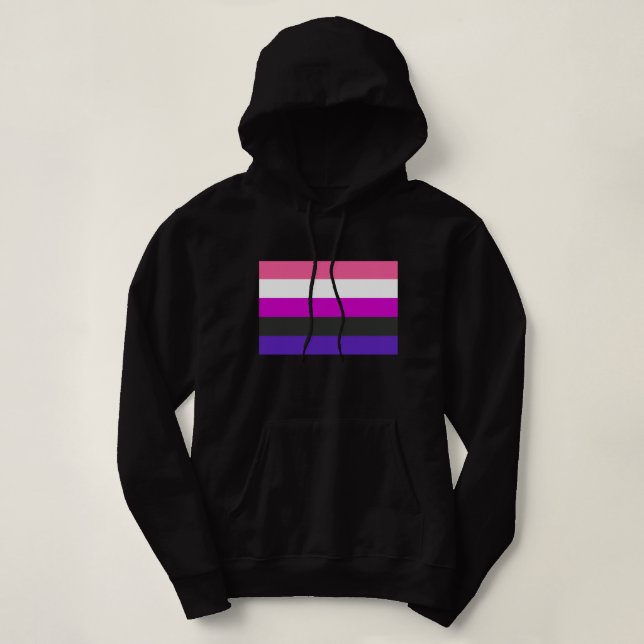 Camiseta Bandeira do Orgulho Gênerofluido (Frente do Design)