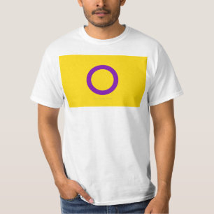 Camiseta Bandeira do orgulho intersexo SlipperyJoe's fundo