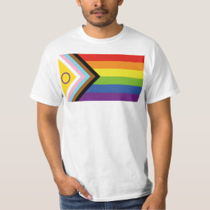 Camiseta Bandeira do orgulho intersexo SlipperyJoe's fundo