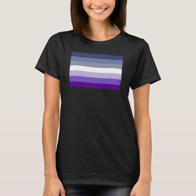 Camiseta Bandeira do Orgulho Lésbico (Butch) (Frente)