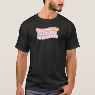 Camiseta Bandeira do Orgulho Lésbico Inimigos Amantes Estra
