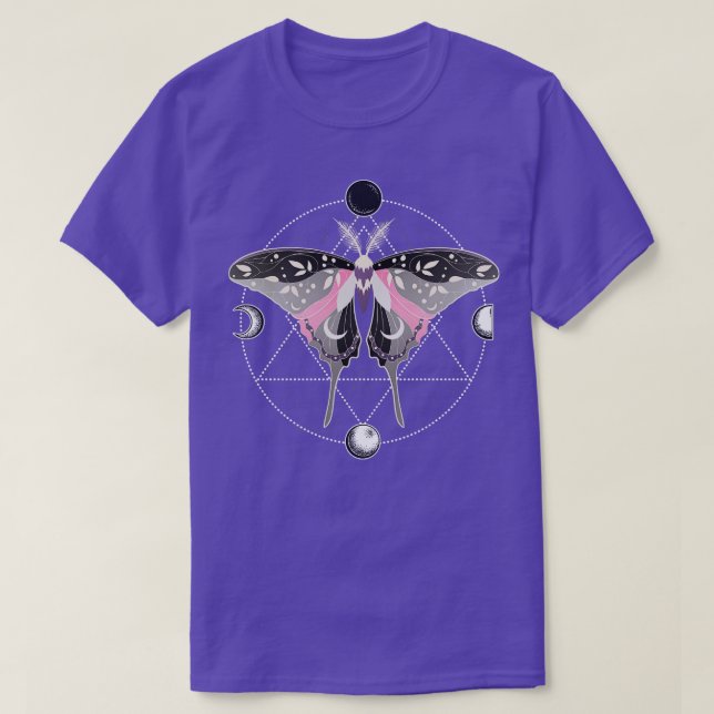 Camiseta Bandeira do Orgulho LGBT Celestial da Luna Demigir (Frente do Design)