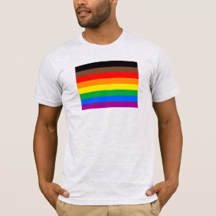 Camiseta Bandeira do Orgulho LGBTQ (8 Listras)