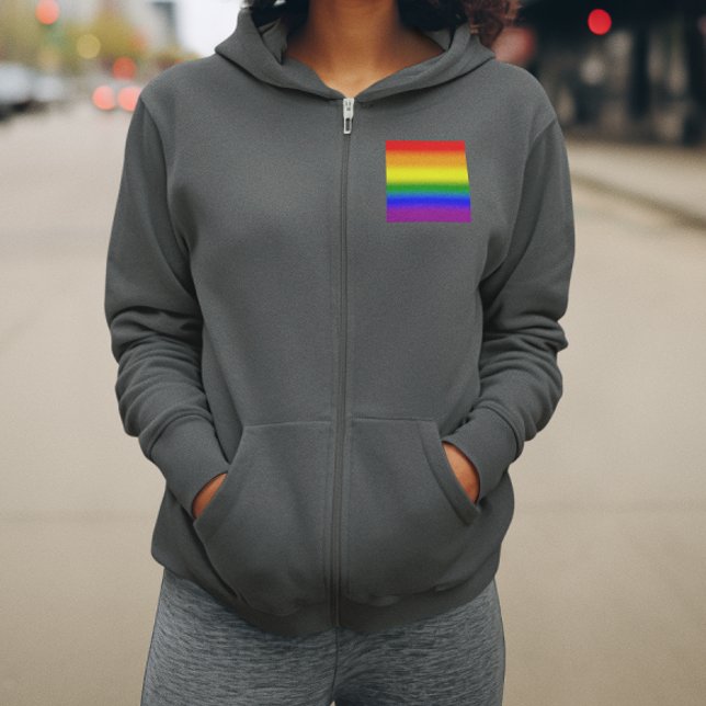 Camiseta Bandeira do Orgulho LGBTQ+ Arco-íris Gradiente - B (Criador carregado)
