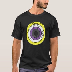 Camiseta Bandeira do Orgulho Não Binário LGBTQIA+ Círculo