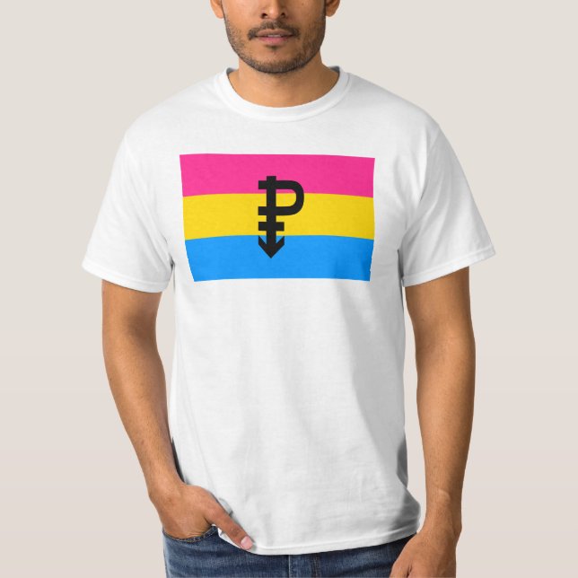 Camiseta Bandeira do Orgulho Pansexual (Frente)
