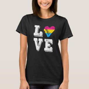 Camiseta Bandeira do Orgulho Pansexual Amor Pansexual