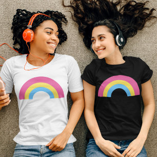 Camiseta Bandeira do Orgulho Pansexual do Arco-Íris 
