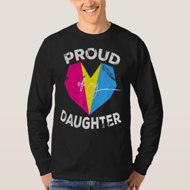 Camiseta Bandeira Do Orgulho Pansexual Lgbtq Orgulhosa Do M (Frente)