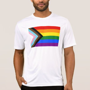 Camiseta Bandeira do Orgulho Progressivo de SlipperyJoe sei