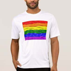 Camiseta Bandeira do orgulho SlipperyJoe's líquido vermelho