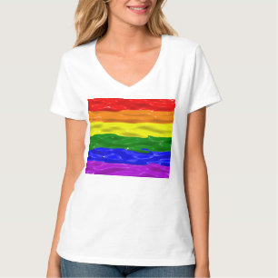 Camiseta Bandeira do orgulho SlipperyJoe's líquido vermelho