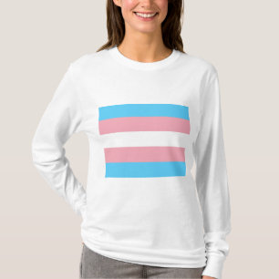 Camiseta Bandeira do Orgulho Trans (Orgulho Transgênero)