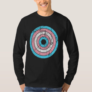 Camiseta Bandeira do Orgulho Transgênero Lgbtq Círculo Lgbt