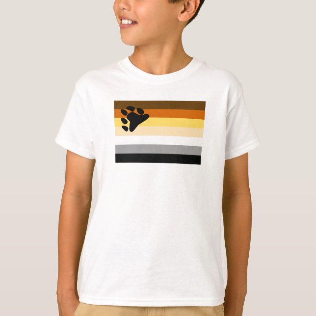 Camiseta Bandeira do Orgulho Urso (Frente)