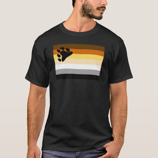 Camiseta Bandeira do Orgulho Urso (Frente)