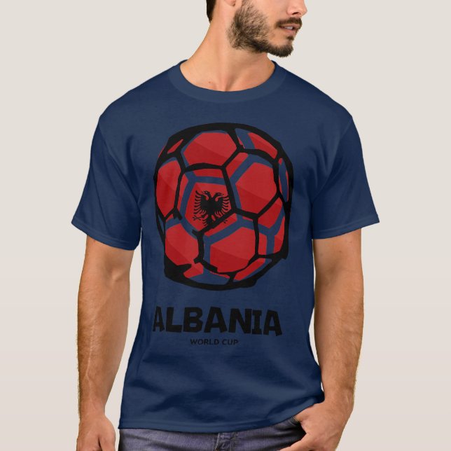 Camiseta Bandeira do país Albânia (Frente)