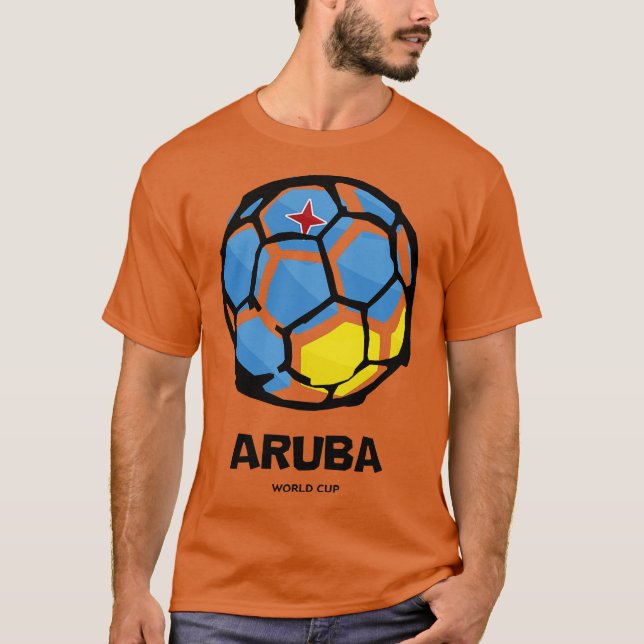 Camiseta Bandeira do País Aruba (Frente)