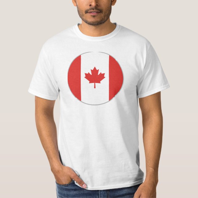 Camiseta Bandeira do país Canadá (Frente)